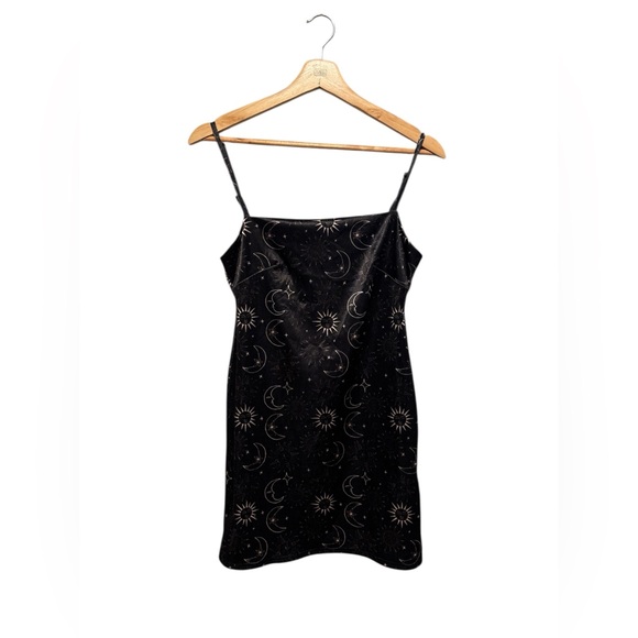 Urban Outfitters Dresses & Skirts - Urban Outfitters Mini Dress Black Dress with Starry Design Size: Medium